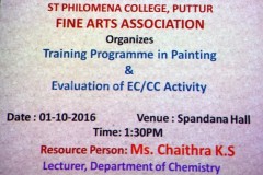 Painting Training Programme and Evaluation of EC/CC Activity 